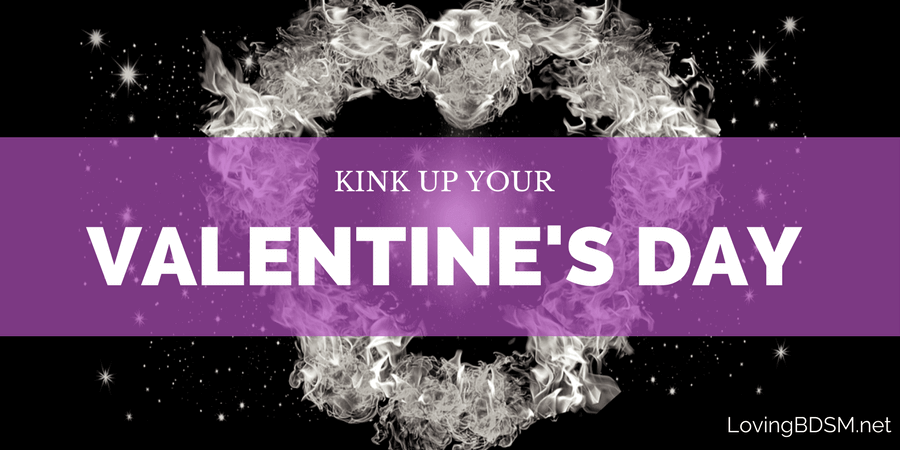 flaming heart as part of a kinky Valentine's Day