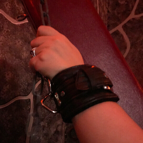 Left cuff on Kayla Lords