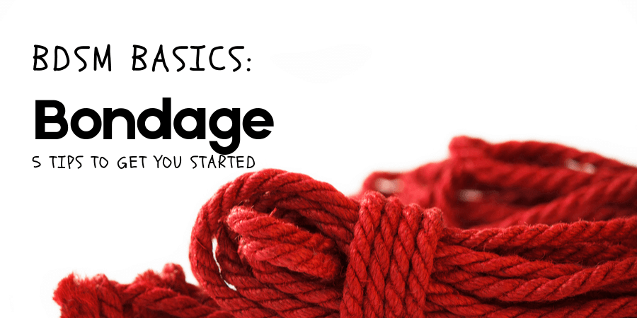 red bundle of rope on white background - bdsm basics on bondage