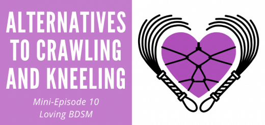 episode 10 of the mini podcast; topic is alternatives to crawling and kneeling