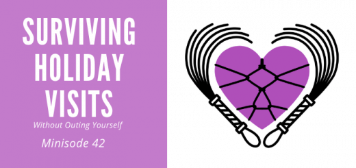 minisode 42 of the Loving BDSM podcast on surviving holiday visits without outing yourself